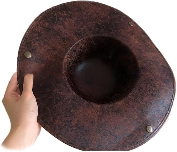Halloween Pirate Costume Hat Tricorn Captain Headwear Bandana Hat Retro Brown Medieval Fancy Dress Accessory Distressed Cocked Cap for Pirate Theme Party Cosplay Carnival Halloween Role Play - Image 2