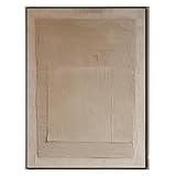 Mhemyo Handmade Gold Brown Color Oil Painting Wabi-Sabi Wall Art Abstract Textured Earth Tone Artwork Large Wall Decor For Living Room