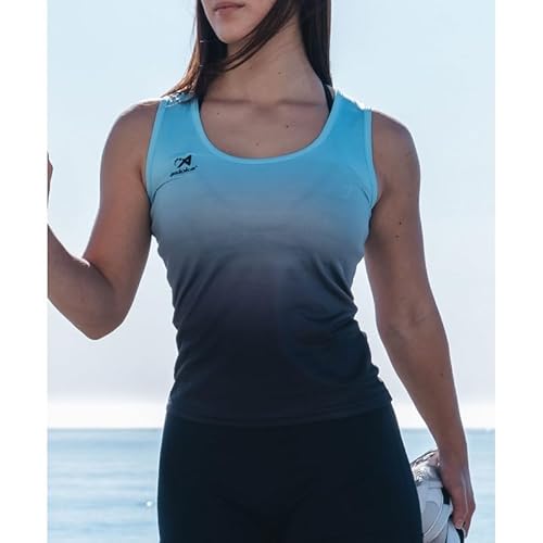 Asioka Camiseta Tirantes Mujer Deporte Tenerife Mesh, Ideal para Running, Gym, Fitness y Deportes,