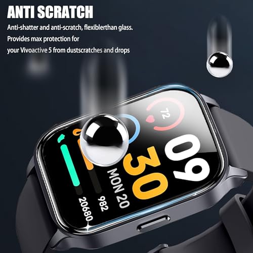 Lamshaw Compatible for TOZO S4 Smart Watch Screen Protector, [3 Pack] 3D Full Coverage PET Soft Screen Protector Film Compatible for TOZO S4 AcuFit One 1.78-inch Smart Watch (3 Pack)