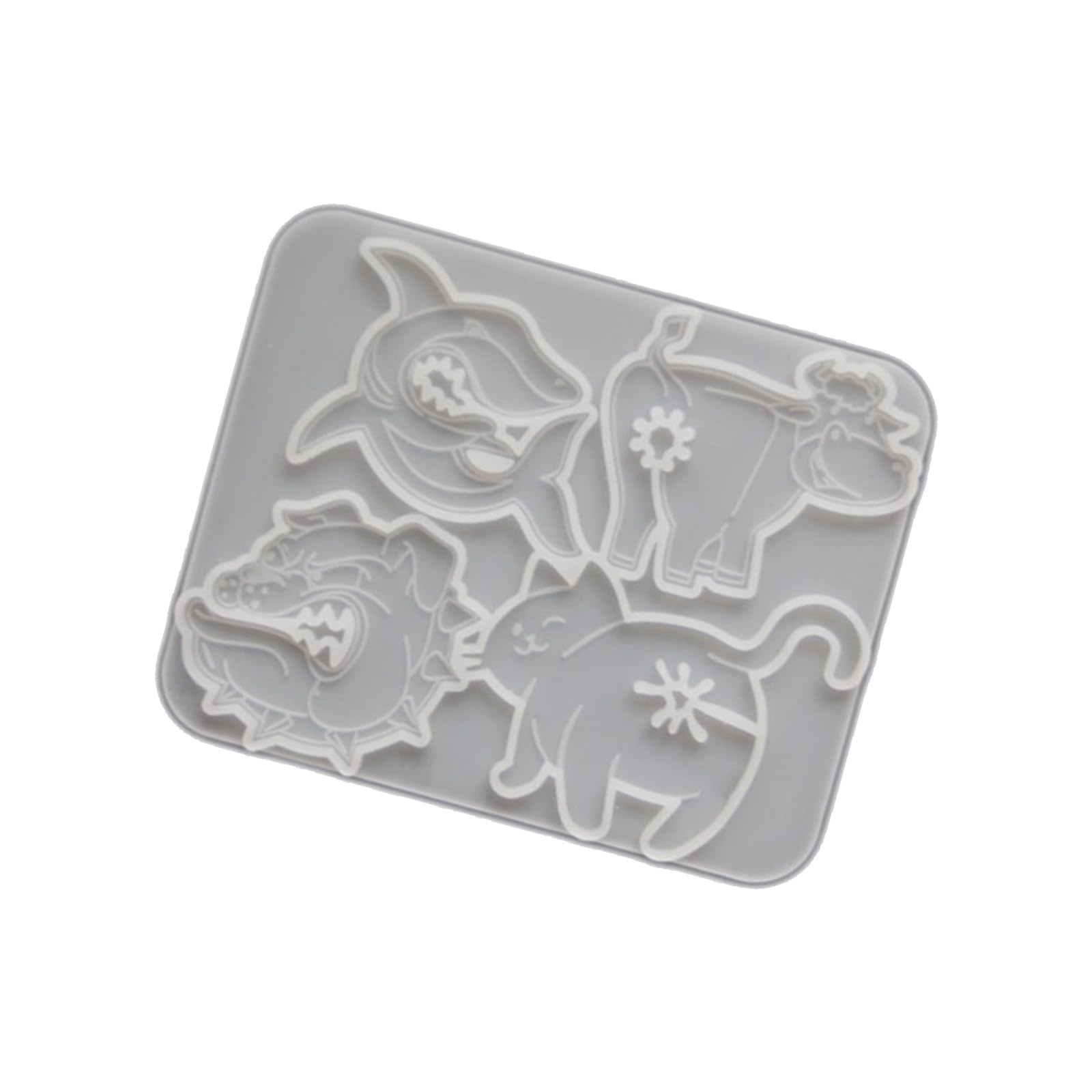 hogtnd Animal Bag Clip Silicone Mould, Food Safe Baking Moulds for Food Storage, Clip Bag Sealing Clips, Biscuits, Chocolate, Silicone Moulds
