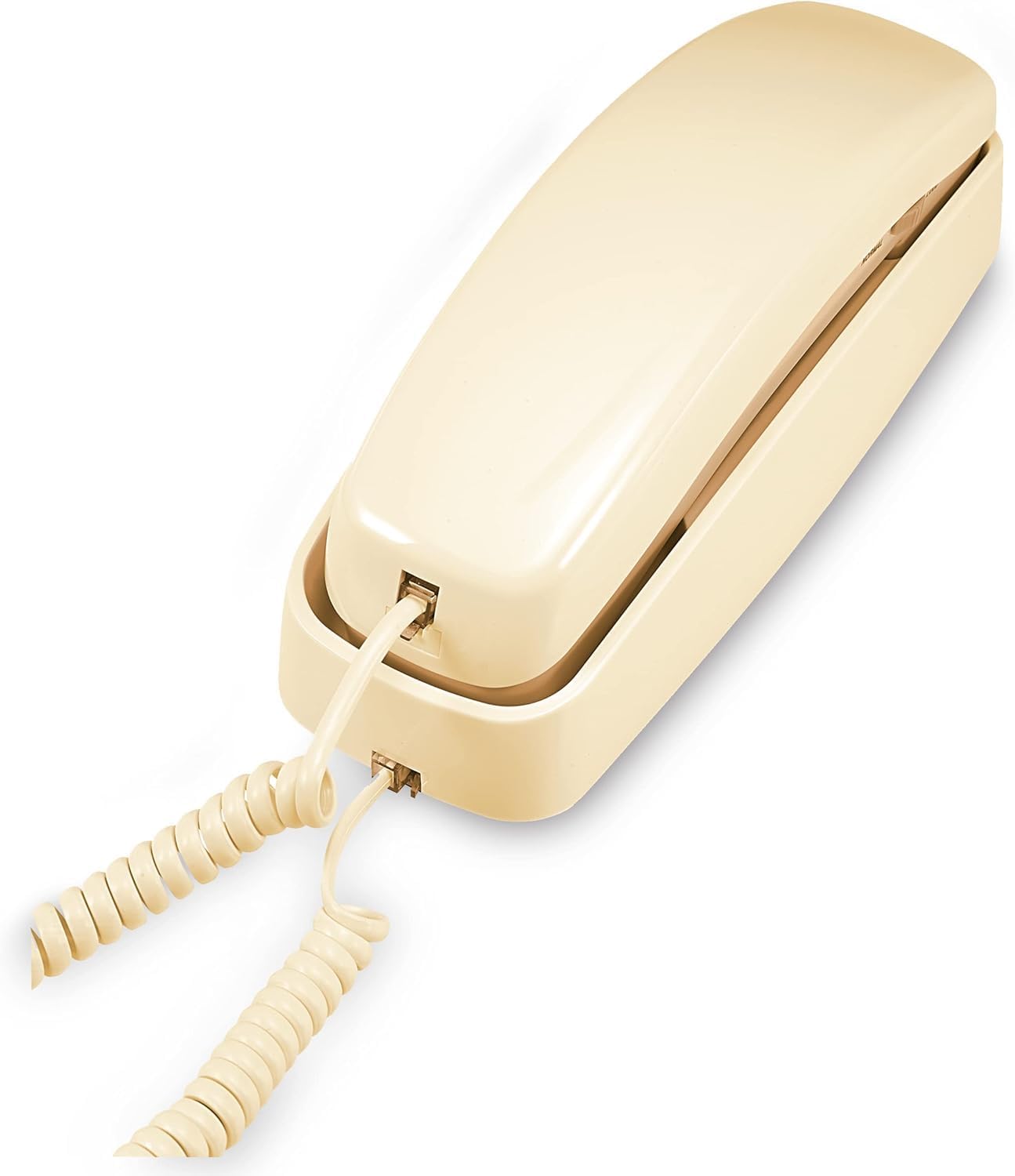 TRIMLINE 210 Corded Home Phone, No AC Power Required, Improved Easy-Wall-Mount, Lighted Big Button Keypad, 13 SpeedDial Keys, Last Number Redial, Mute, Flash, Volume Control, Beige