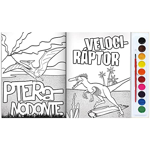 Brincando com Aquarela: Dinos