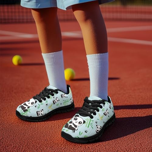 Micoklinlin Sneakers for Boys Girls Cute School Walking Shoes Anti-Slip Lace-up Jogging Shoes Outdoor Footwear for Kids4