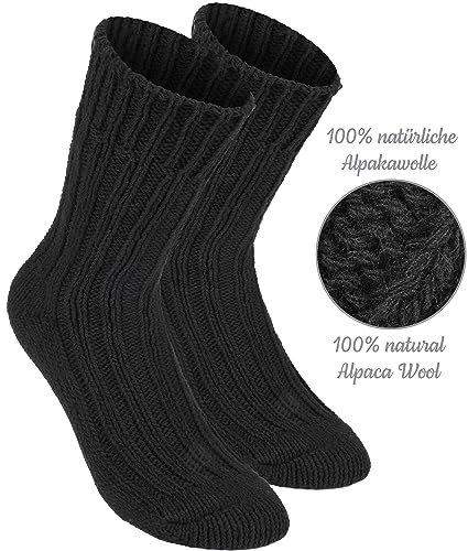2 Pairs Unisex Alpaca Wool Socks - Thick Winter Socks for Men or Women - 100% Alpaca Premium Thermal Warm Boot Socks4