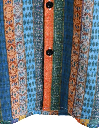 Image of VATPAVE Mens Casual Hawaiian Floral Shirts Short Sleeve Button Down Tropical Shirts Beach Summer Shirts