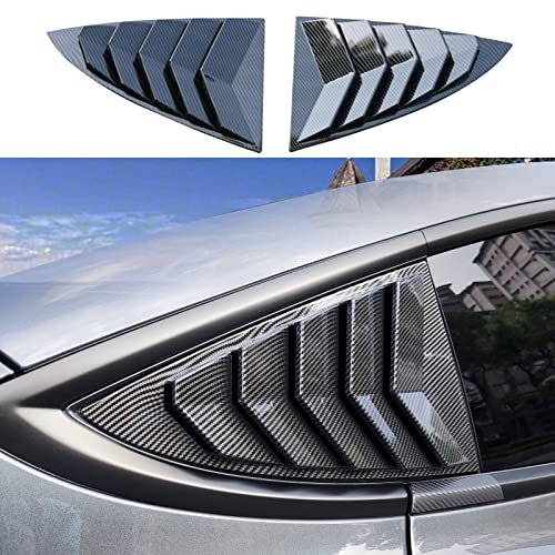 YHCDSEA for Model 3 Rear Side Window Shutter Cover Louver ...