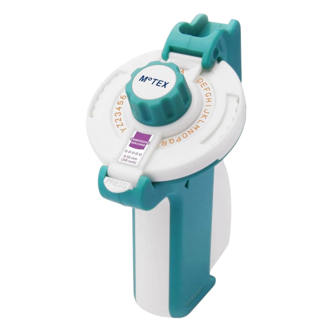 oddpod™ E-202 Motex Embossing Machine, Label Maker/Label Printer with Spare Wheel Compatible with 9mm Tape (Blue)