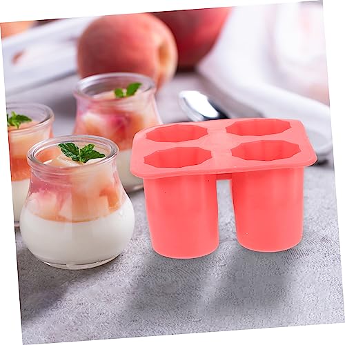 Molde para hielo de silicona con 4 cubos redondos miniatura 7