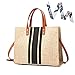 CAMILIFE Canvas Tasche Damen Umhängetasche,Täglich Groß Canvas Schultertasche Shopper Lässige Tote Bag Henkeltasche Einkaufstasche Stofftasche für Uni,Arbeit,Schule,Reise und Einkaufen (Schwarz)