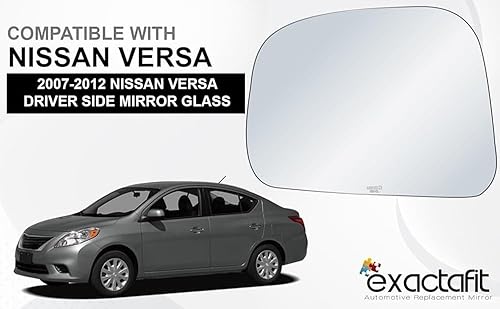 Miniatura 5 de exactafit 8144L - Reparación de cristal para espejo lateral del conductor compatible con Nissan Versa 2007, 2008, 2009, 2010, 2011, 2012