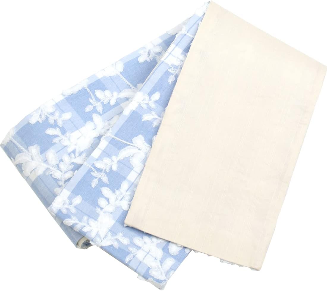 日本古来の古典柄 流水に乱菊が凛としてカッコいい 注染浴衣 紺と白の