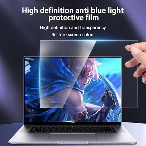 Image of Saco Glideon Premium Laptop Screen Guard 14 Inch | Anti Blue Light + Anti Glare| Removal Screen Protector Compatible for HP, ASUS, Acer, Dell, Lenovo Laptops, 9H Hardness, Glue Free