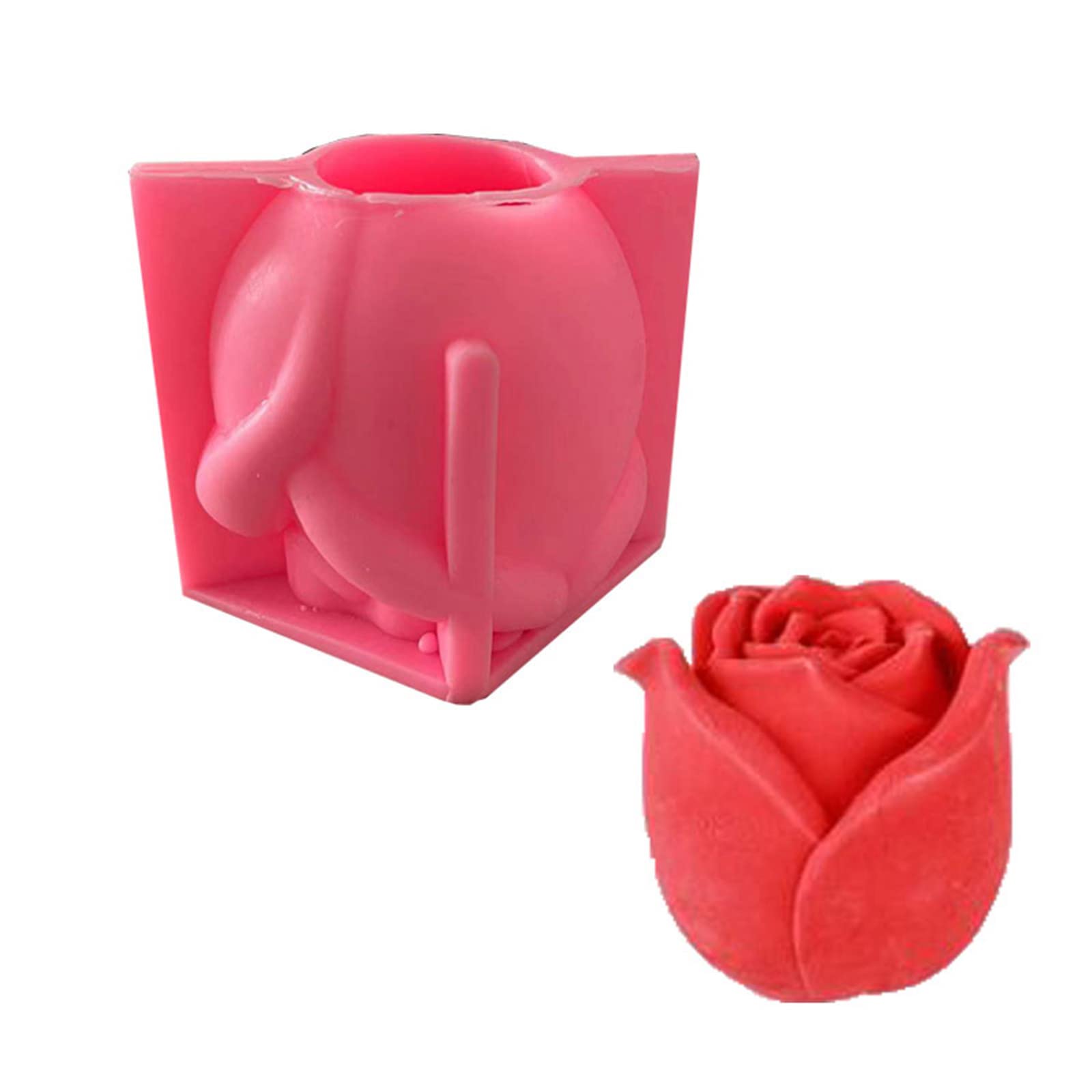 Yhplxyuus Silicone Chocolate Fondant Molds Rose Shaped Silicone Household Baking Cake Decorating Gadgets Chocolate Molds Set