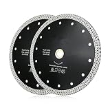 2pcs Dia 7 "Turbo Diamond Diamond Mesh Dia 7" Turbo Diamond Diamond Blade 180mm Secco o bagnato Diamond Diamond Diamond Marble Marble