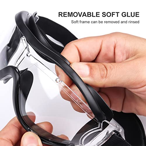 Yihaixingwei Z87 Kids Safety Goggles, Anti Fog Safety Goggles Over Eyeglasses Protective Safety Glasses For Kids Sport. #TOP1