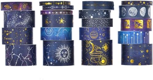 Set de 20 washi tapes de constelaciones