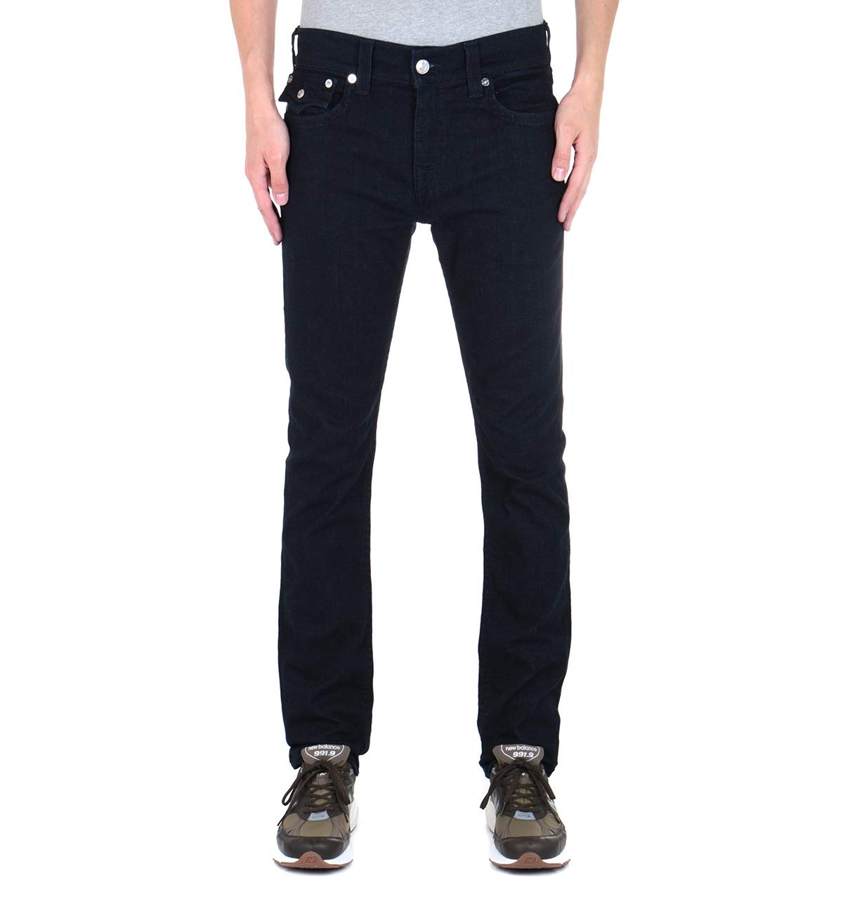 True Religion Men's Rocco Low Rise Relaxed Fit Skinny Leg Jean