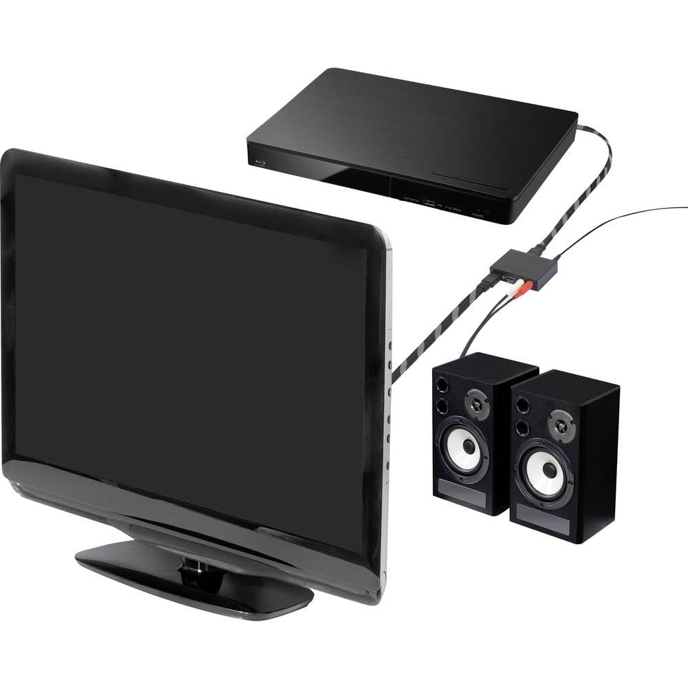 SPEAKA PROFESSIONAL 2 puertos de audio Extractor [HDMI, Cinch-RCA, Toslink] 1920 x 1080 Pixel SP-AE-HDCT-2P