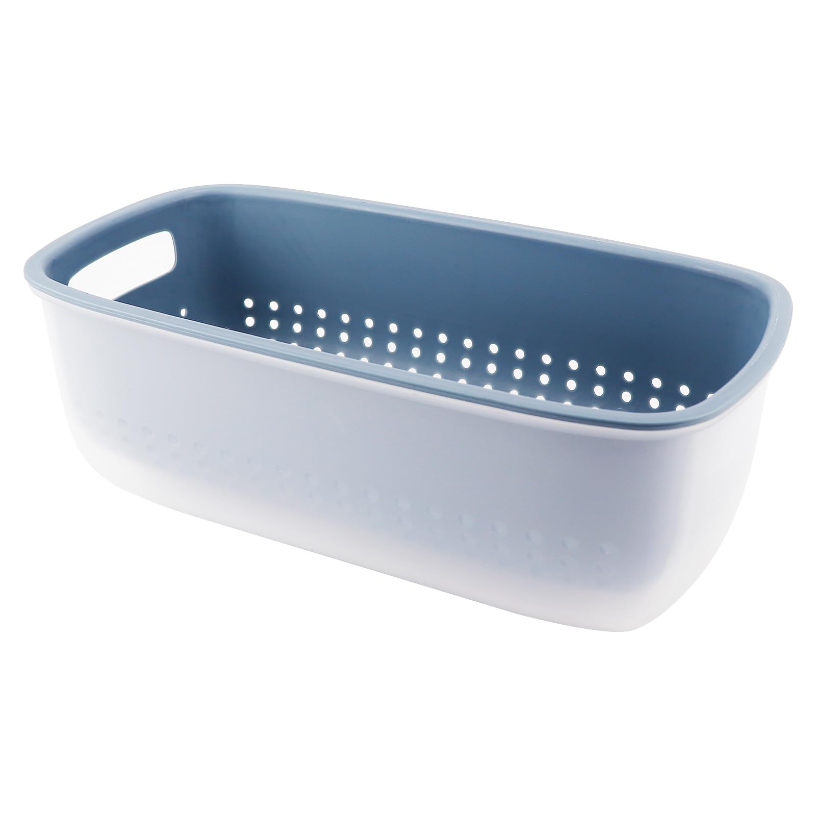 ZJIVQO Sinks Basket Kitchen Colanders Bowl Set Strainer Bowl 2-in-1 Multi-Function Filter Bowl Set Double-Layer Food Strainer for Filter Kitchen Waste and Wash Vegetables Fruits,Blue