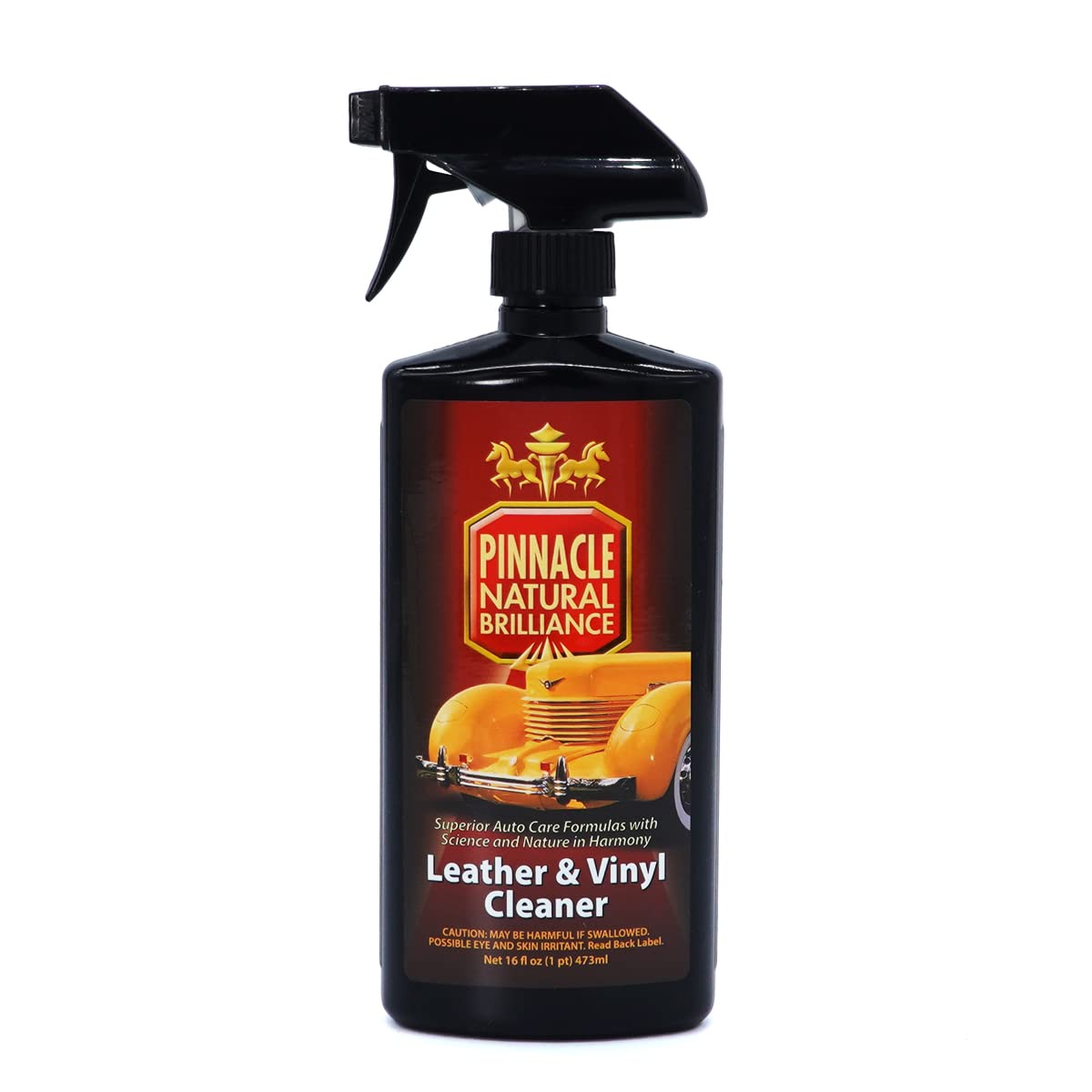 Pinnacle Leather & Vinyl Cleaner | pH-Balanced Formula | Safe for Leather & Vinyl Surfaces | PIN-250 | 16 fl oz.