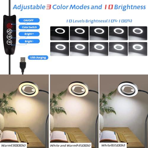 Nzqxjxz NZV461204LDFDJH1 10X 30X Floor Magnifying Glass With Light And Stand, 72 Led Floor Magnifying Lamp thumb #5