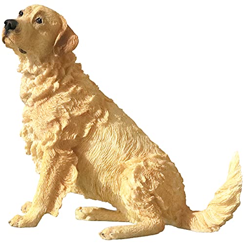 Chien Golden Retriever déco de voiture figurine résine pour tableau de bord chaleureux