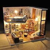 DIY Artwork: este kit de miniatura hecho a mano para niñas de 14, años de edad y arriba, gran artesanía para construir con la familia debido a muchos kits para bricolaje, incluyendo corte, montaje. El mejor regalo para adultos que aman las cosas de bricolaje o construcción.