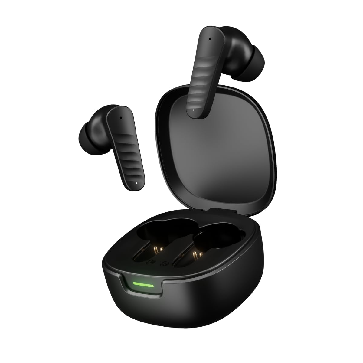 pTron Bassbuds NEO TWS Earbuds w/ 13mm Drivers, 45Hrs Playtime, Dual HD Mic & AI-ENC Calls, Custom EQ, Mobile App, Bluetooth V5.4 Earphones, Voice Assistant, Type C Fast Charging & IPX5 (Raven Black)-image-47