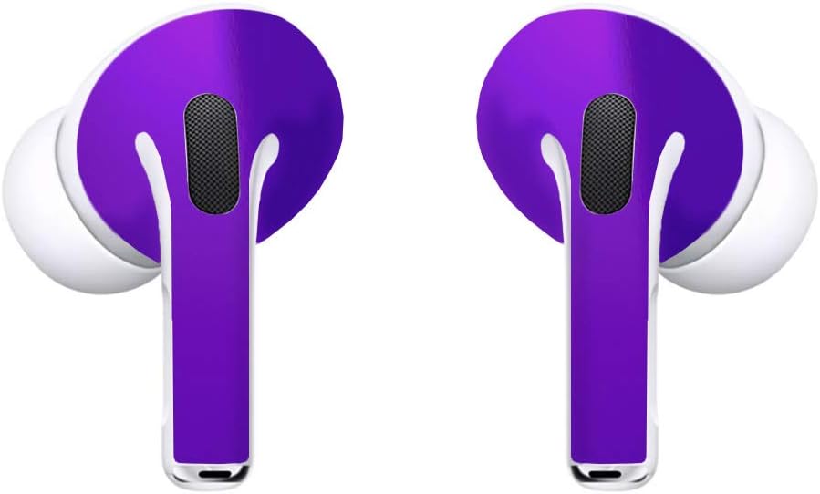 SopiGuard Sticker Skin for 2022 Apple AirPods Pro 1st and 2nd Gen Earbuds Vinyl Wrap (3M Brushed Gunmetal Gray)
