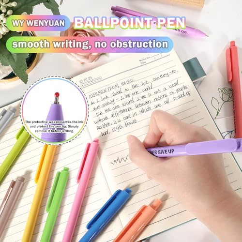 WY WENYUAN Funny Adult Ballpoint Pens Set, 12PCS Retractable Black Ink Pens with Funny Sayings, Quick Dry Smooth Writing Office Pens for Coworkers, Teachers, School & Office Gifts(Medium/Fine Point) — view 5