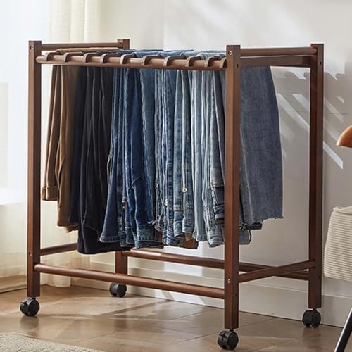 Portant à pantalons roulant pour simplifier la routine dressing