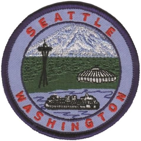 Seattle Washington Patch - Mount Rainier, The Needle (Iron on)