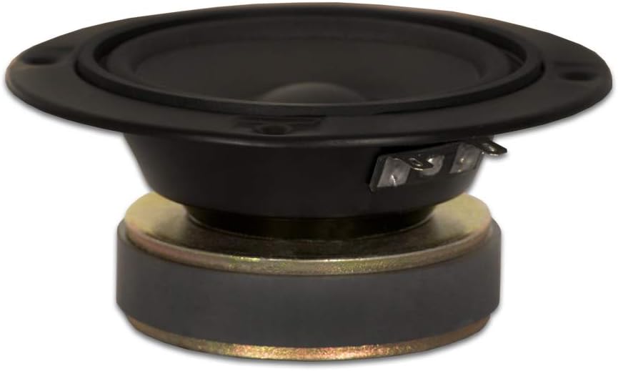 Goldwood Sound GM-85/8 Speaker, 120 Watt, 8 Ohm, Polymica 5-Inch, Midrange, Black
