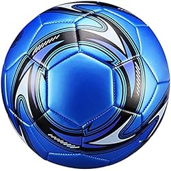 Balón de entrenamiento de fútbol tamaño 5, balón de fútbol oficial de entrenamiento, balón de fútbol profesional para adultos y niños para partido oficial en interiores y exteriores 4 Balón de entrenamiento de fútbol tamaño 5, fútbol de entrenamiento oficial, pelota de partido profesional, pelota de fútbol para adultos y niños pequeños para partidos oficiales en interiores y