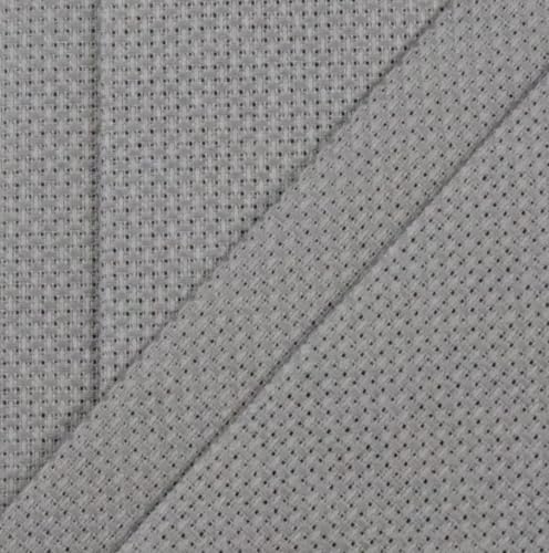 Image of KCS 4 /6 pc of 12 inch x 18 inch 30cmx45cm 16CT Counted Cotton Aida Cloth Cross Stitch Fabric (Medium Grey, 4 pc)