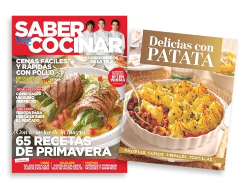 Pack Revista Saber Cocinar #123 | Revista: Recetas de primavera + Libro: Delicias con patatas