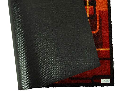 Paillasson rétro de qualité Zala Living polyamide terra rouge