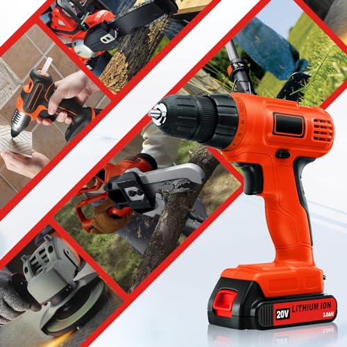 2 Pack 3000mAh Extended Capacity Replacement for Black and Decker 20V Lithium Battery Compatible with Black Decker 20 Volt Battery LBXR20 LB20 LBX20 LBX4020 LBXR2040 LST220 Cordless Power Tools(Red)