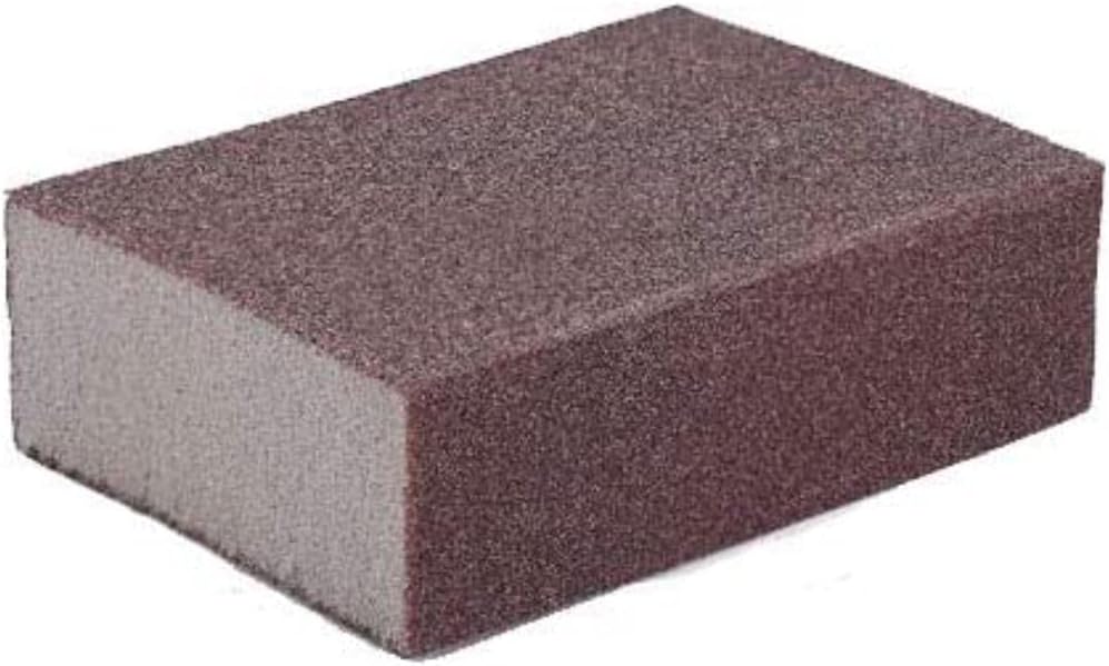 Liyafy Sponge Emery Cloth Sandpaper Blocks Buffing Diamond Polishing Pads Hand Sanding Tool 6pcs (220 Grit)