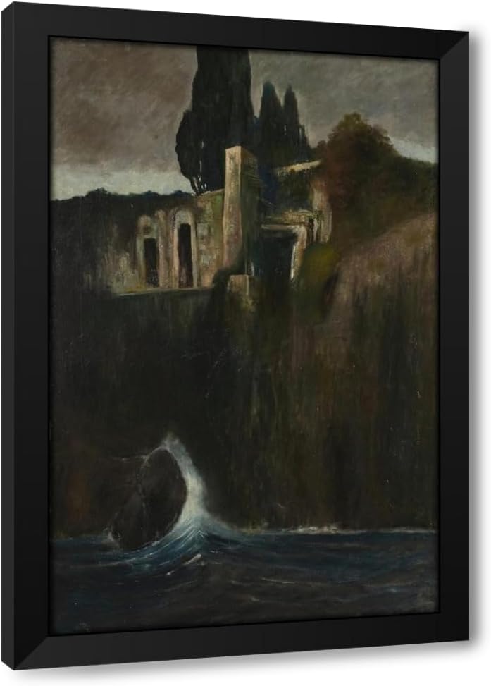 ArtDirect Landscape Custom Framed Art Print Giclee Print or Canvas Options with Various Sizes and Customization by Arnold Böcklin 516631ld