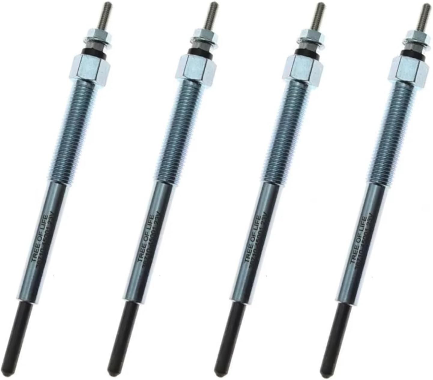 diesel heater glow plug Compatible With Hyundai For County For Mighty For HD65 HD72 HD78 3671045001 Glow Plug Heater Preheating Plug Auto Parts Repair Kit(4pcs)