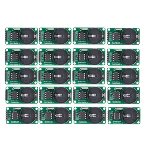 Bloepum DS1302 Real Time Clock Module Multifunction Module Without CR2032 Battery Timing Electronic Components 20Pcs/Set