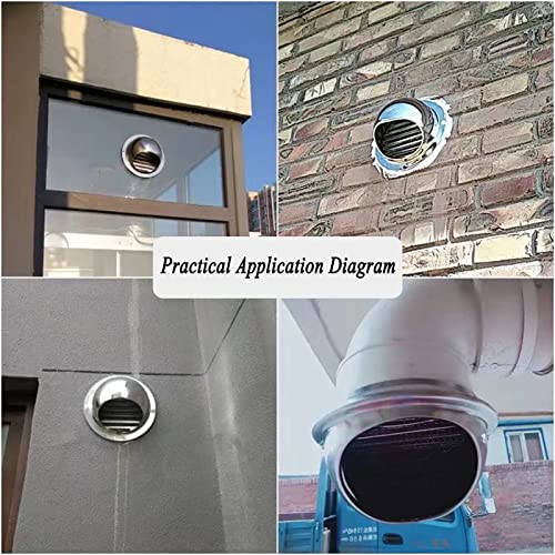 Cubierta de ventilación del ventilador extractor con rejilla de escape redonda y malla estable 8