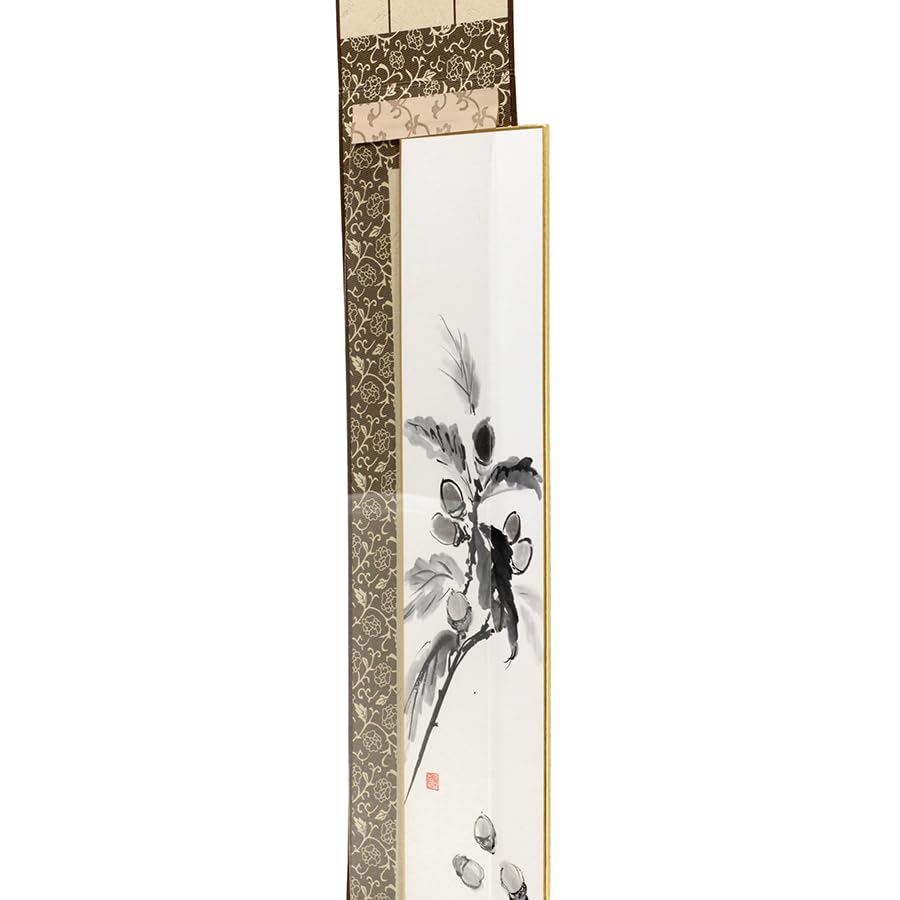 Amazon.co.jp: 掛軸たとう 短冊用 広げた状態 695×95mm 青 T080-002