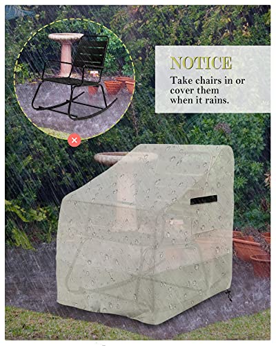 Crestlive Products Outdoor Rocking Chairs Set Of 2, Patio Reclining Metal Seat With Heavy-Duty Frame And Armrests Outside Rocker Relaxing Furniture All Weather For Lawn, Garden, Balcony (Black) #TOP6