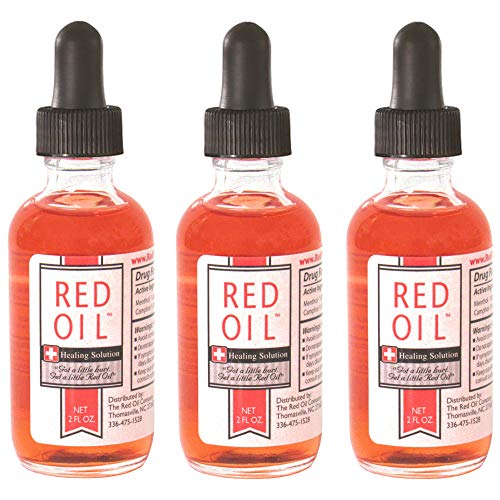 Red Oil Healing Solution for First Aid Relief of Skin Ailments, 2 Ounce Bottle, Includes Convenient Dropper Cap (3 Pack)