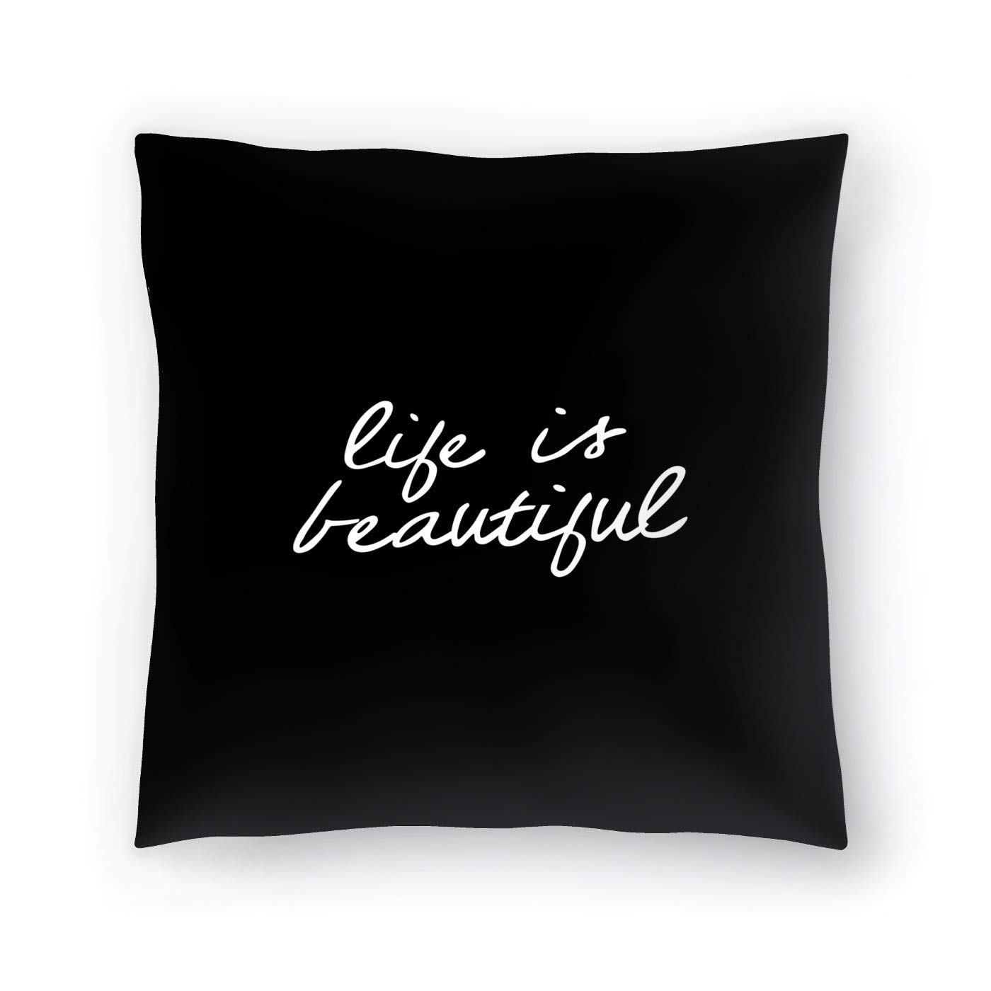 Buy American Flat "Life Is Beautiful" Pillow by Brett Wilson, 16" x 16