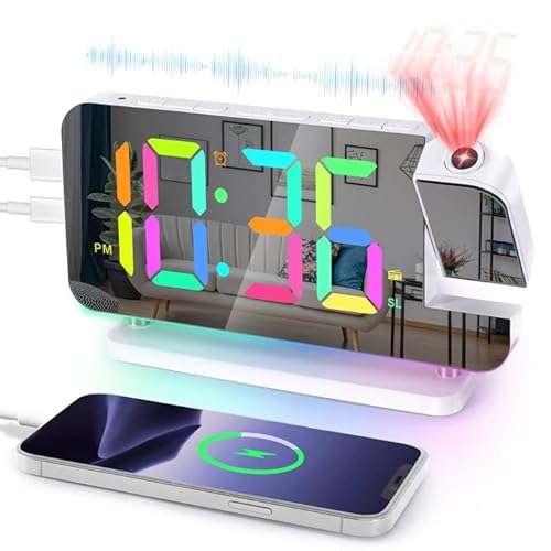 Projection Alarm Clock with Radio