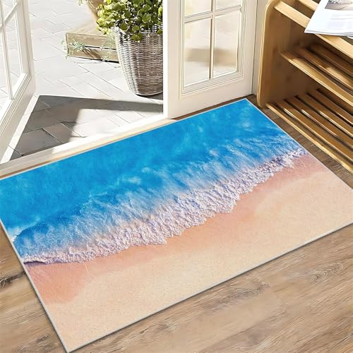 Tapete decorativo LHOMKCV 2x3ft oceánico antideslizante